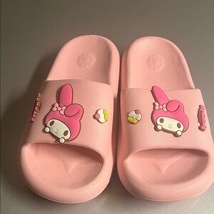 Pink Kids Slide Sandals